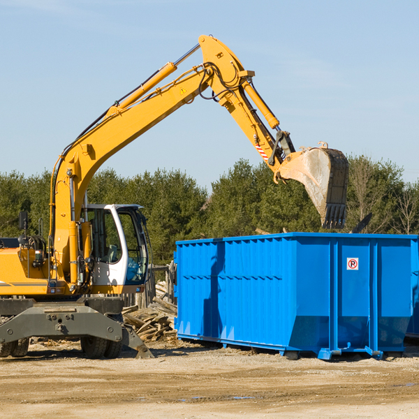 what size residential dumpster rentals are available in Montcalm County Michigan